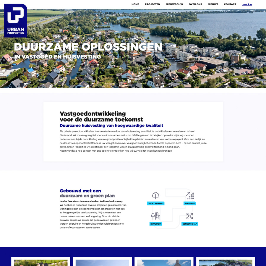 Nieuwe website Urban Properties