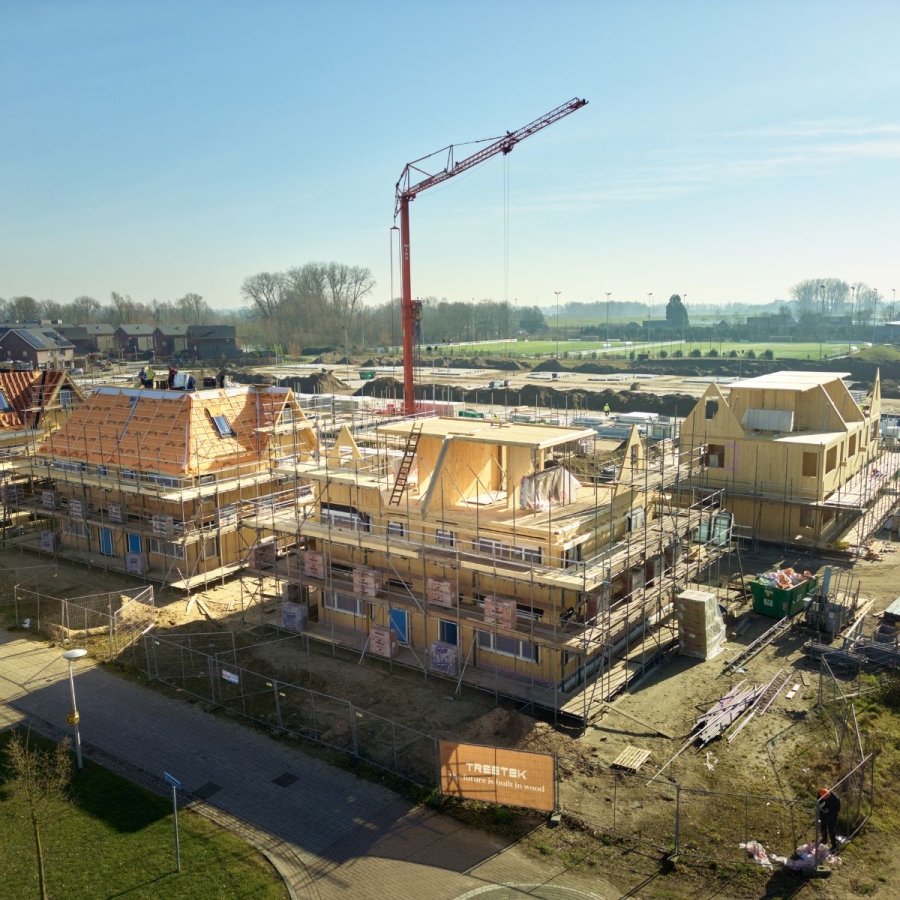 Bouw update 3 Slingerbos: Perfect weer voor houtbouw
